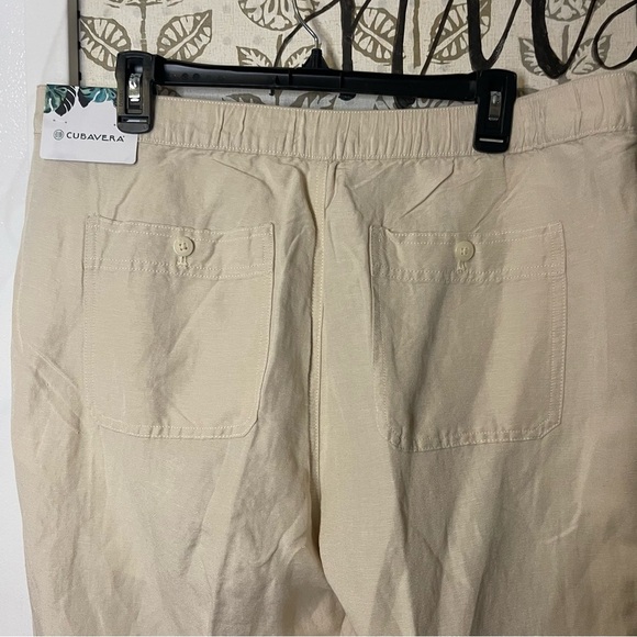 Cubavera Men's Beige Mid-Rise Drawstring Waist Textured Pants Size LX32 - Picture 7 of 8